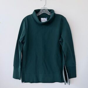 NWT ADDISON BAY Ivy Green Rittenhouse Scuba Pullover Split Hem Sz XS $138
